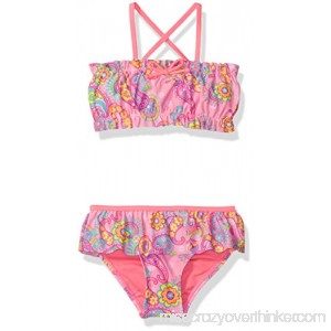 Hulu Star Girls' Enchanted Paisley Two Piece Bikini Swimsuit Little Girls B01MQDQLLD